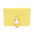 Hermes Card Case Dogon Lime Leather