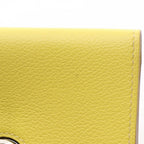Hermes Card Case Dogon Lime Leather — view 6