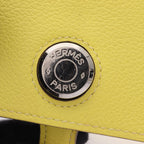 Hermes Card Case Dogon Lime Leather — view 7