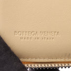Bottega Veneta Roundwallet Cassette Zip Intreccia Lightbeige Leather Wallet — view 5