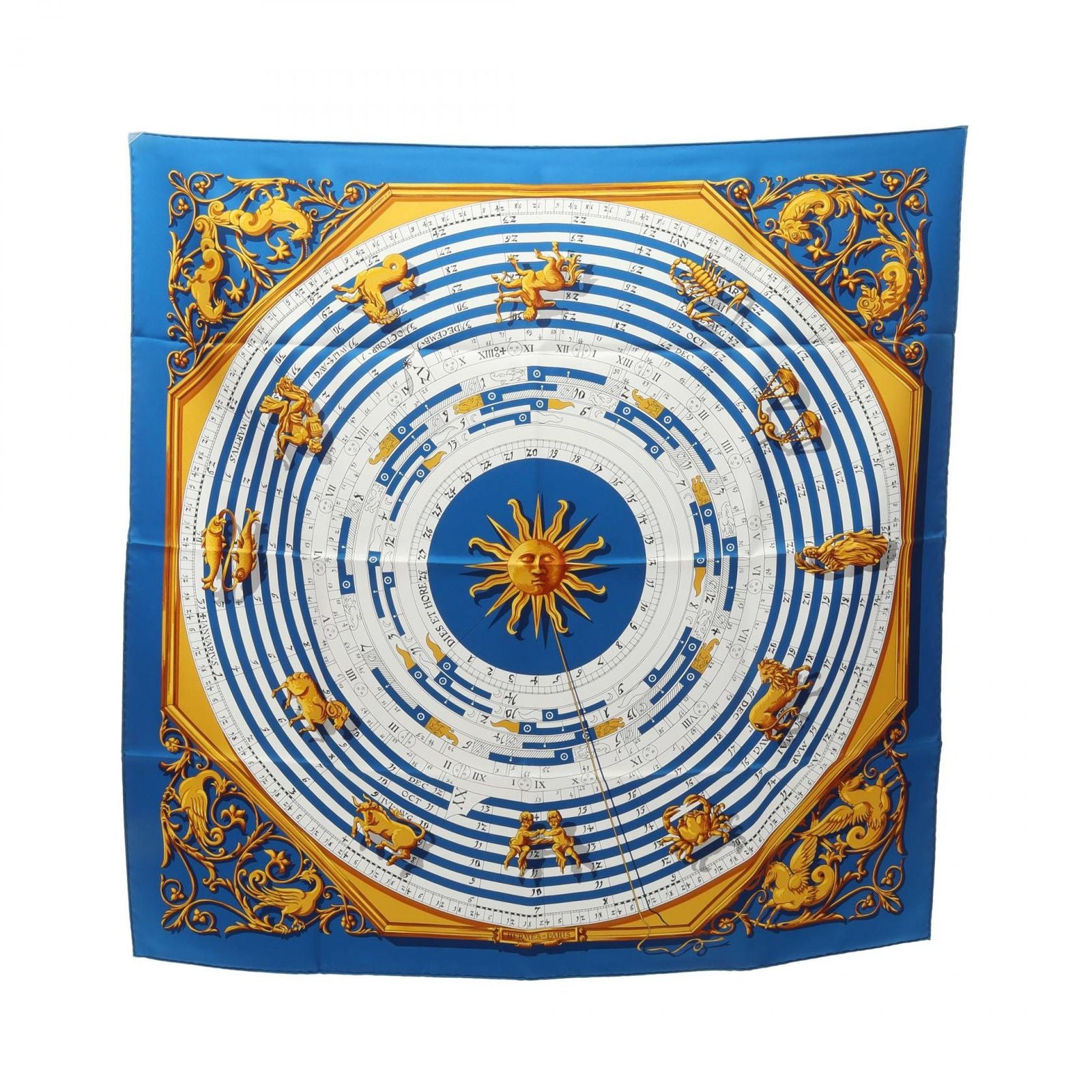 Hermes Scarf Carre 90 Dies ET Hore Silk