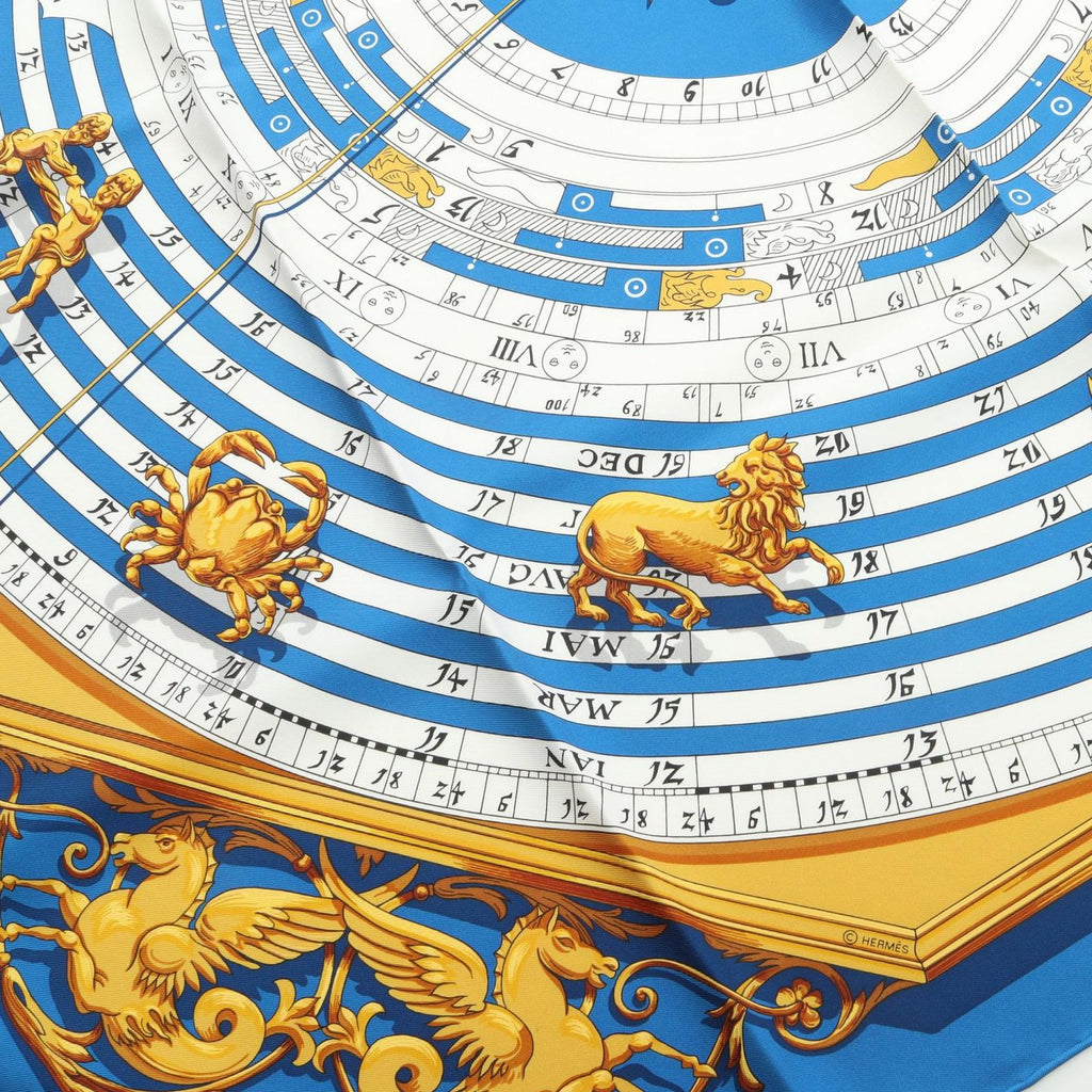 Hermes Scarf Carre 90 Dies ET Hore Silk — view 5