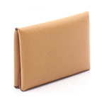 Hermes Coin Case Calviduo Sesame Leather Calvi — view 2