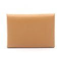 Hermes Coin Case Calviduo Sesame Leather Calvi
