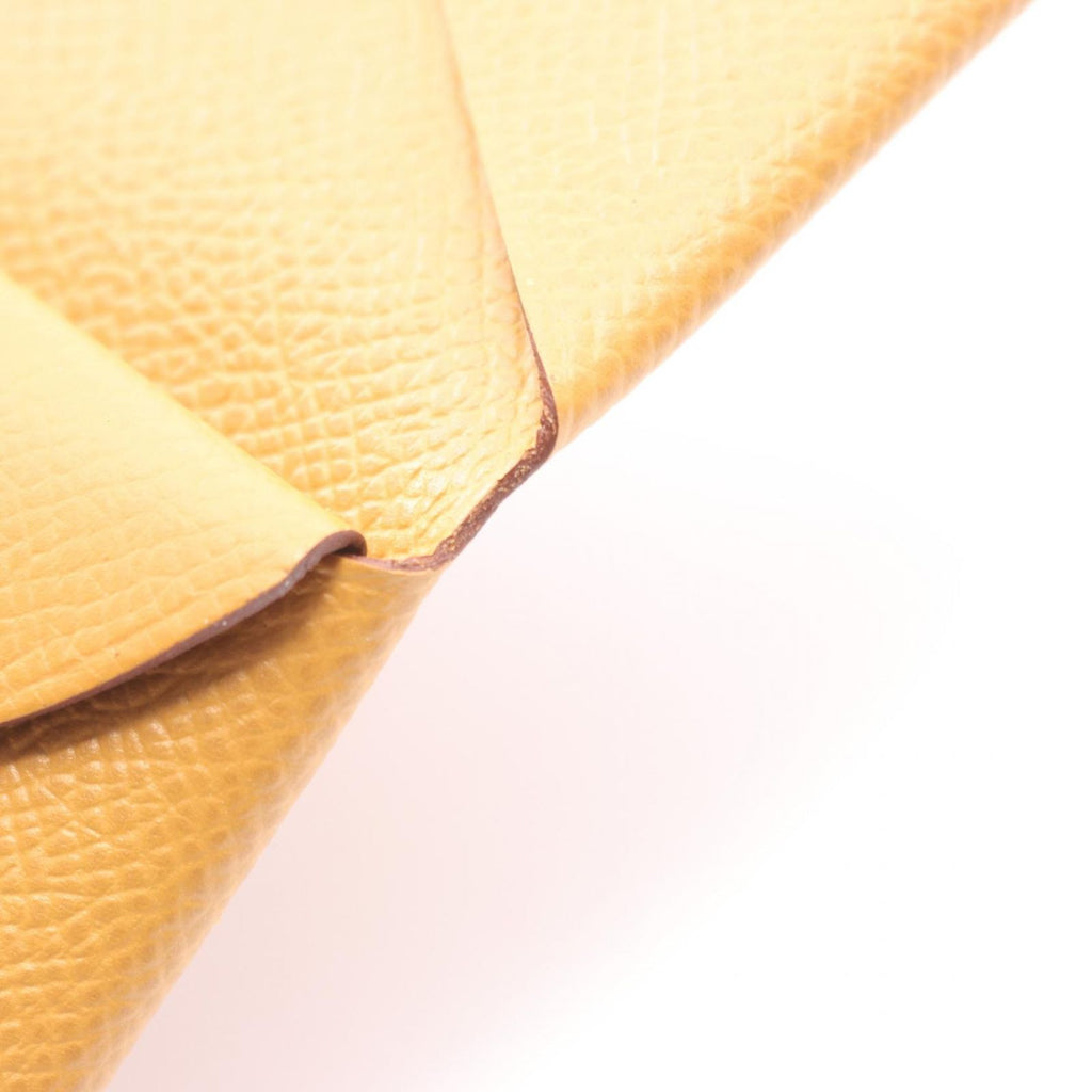 Hermes Coin Case Calviduo Sesame Leather Calvi — view 8