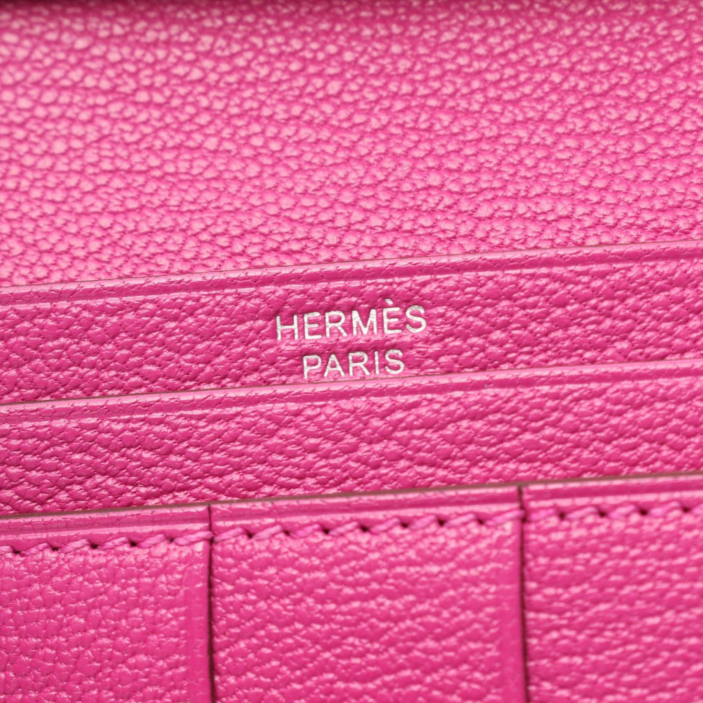 Hermes Bi Foldlong Wallet Bearn Souffle Magnolia — view 5