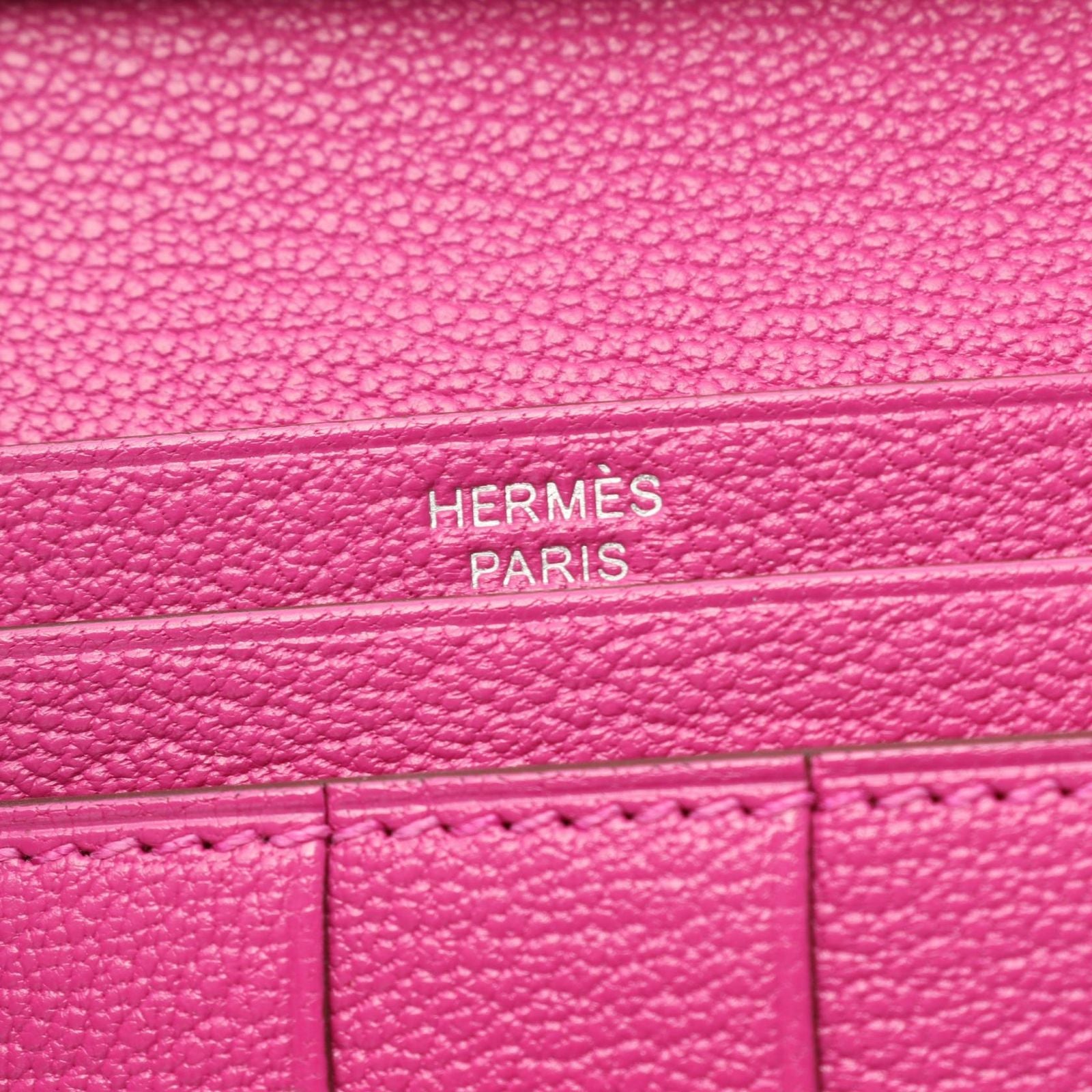 Hermes Bi Foldlong Wallet Bearn Souffle Magnolia — view 5