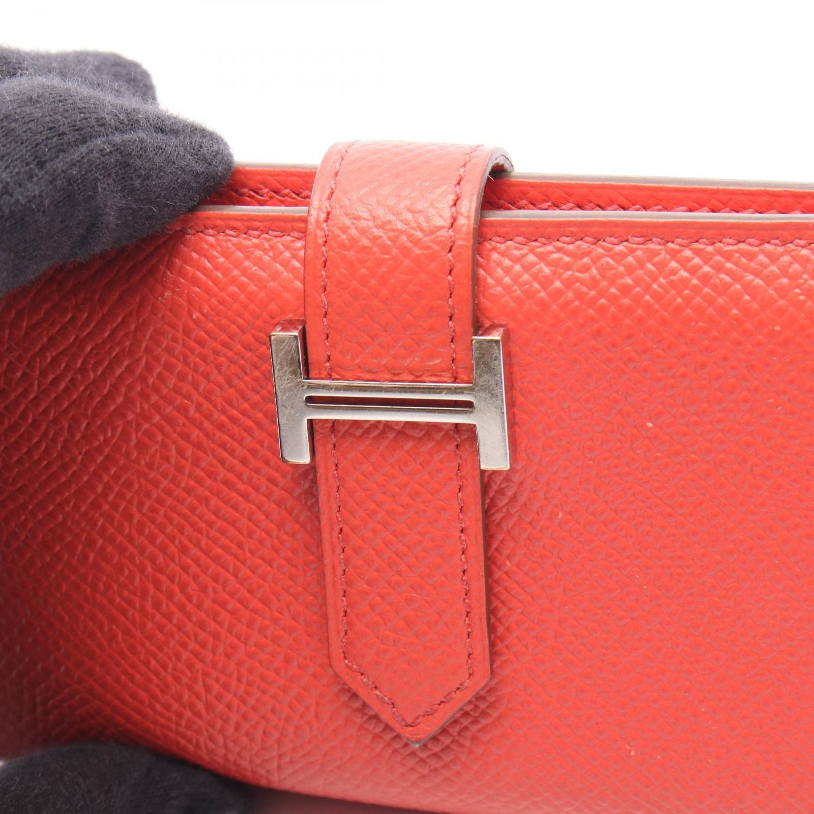 Hermes Card Case Bearn Mini s Texas Leather — view 9