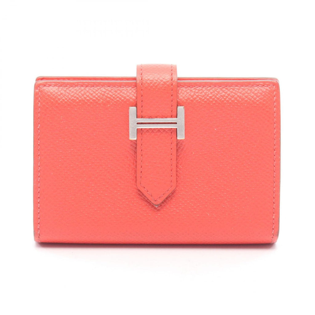 Hermes Card Case Bearn Mini s Texas Leather