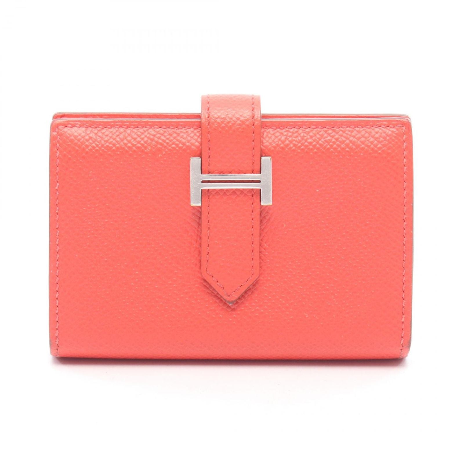 Hermes Card Case Bearn Mini s Texas Leather