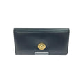Celine Vintage Wallet Star Ball Kiss Lock Musty Black