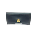 Celine Vintage Wallet Star Ball Kiss Lock Musty Black