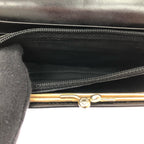 Celine Vintage Wallet Star Ball Kiss Lock Musty Black — view 8