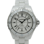 Chanel 38 White Ceramic Automatic Winding Regular Box Watch