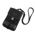 Prada Saffiano Tessuto Smartphone Shoulder Bag Black