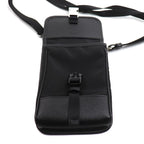 Prada Saffiano Tessuto Smartphone Shoulder Bag Black — view 4