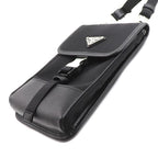 Prada Saffiano Tessuto Smartphone Shoulder Bag Black — view 3