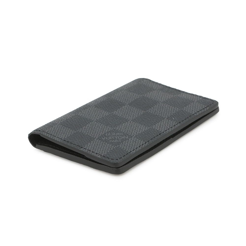 Louis Vuitton Card Case Damier Graphite Organizer de Poche Black Business Holder — view 2