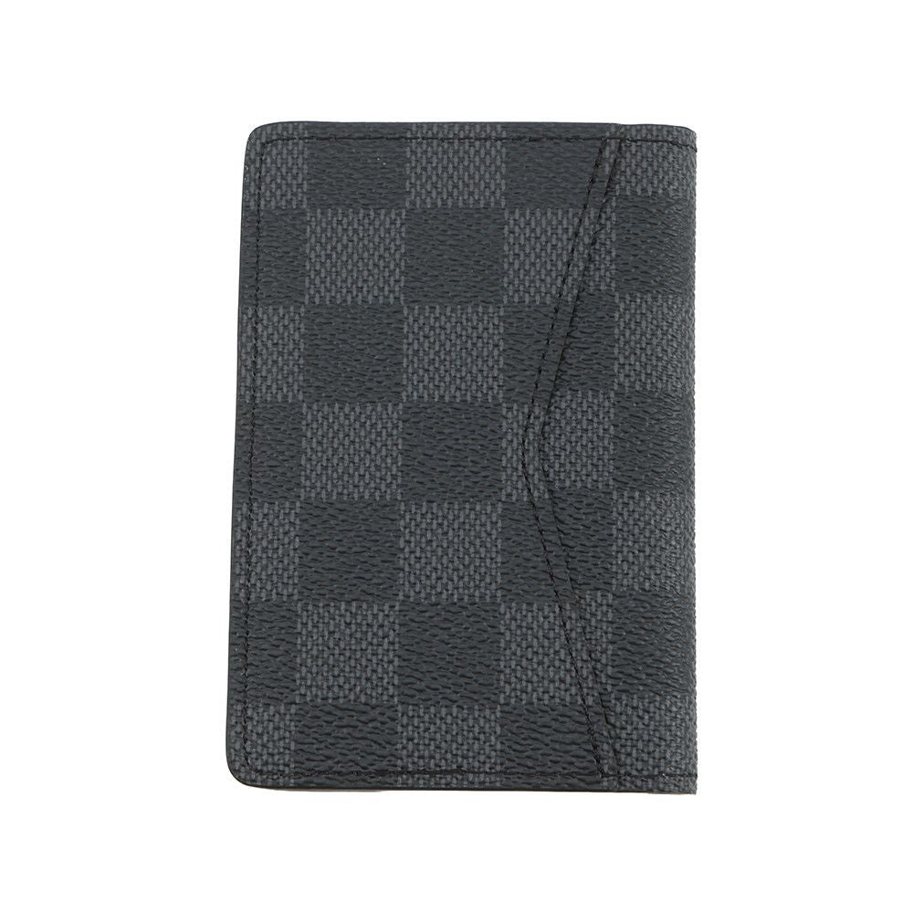 Louis Vuitton Card Case Damier Graphite Organizer de Poche Black Business Holder — view 3