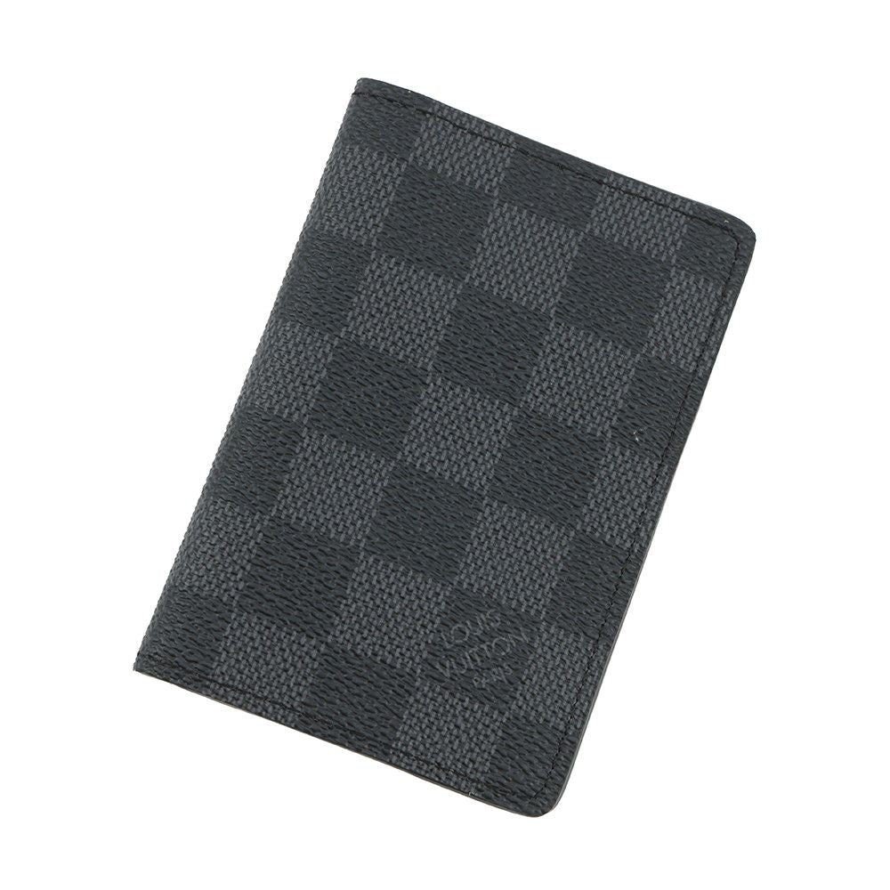 Louis Vuitton Card Case Damier Graphite Organizer de Poche Black Business Holder