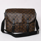 Louis Vuitton Christopher Messenger Bag Monogram Macassar Leather Brown