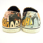 Celine Canvas Slip Ons Black Slipper — view 4