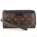 Louis Vuitton Zippy Dragonne Monogram Macassar Leather Wallet Brown