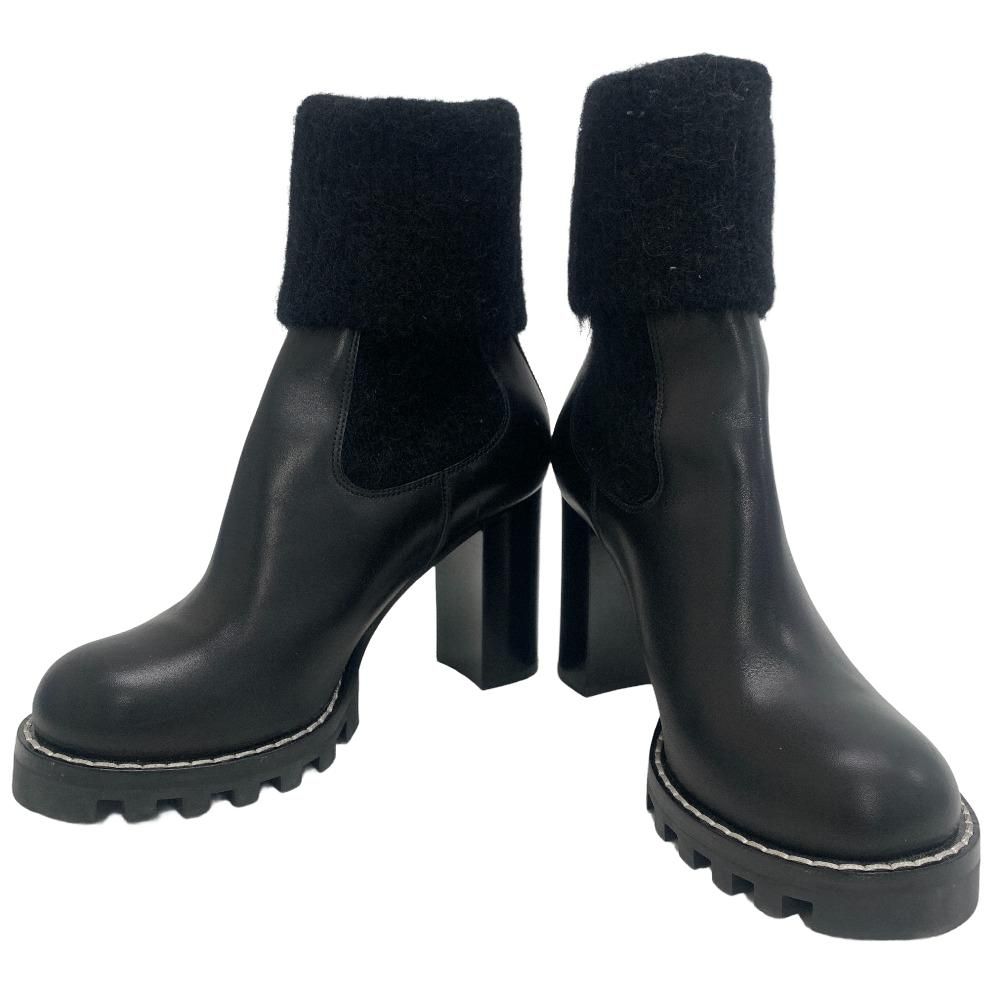 Louis Vuitton LV Bob Line Leather Boots Black — view 3