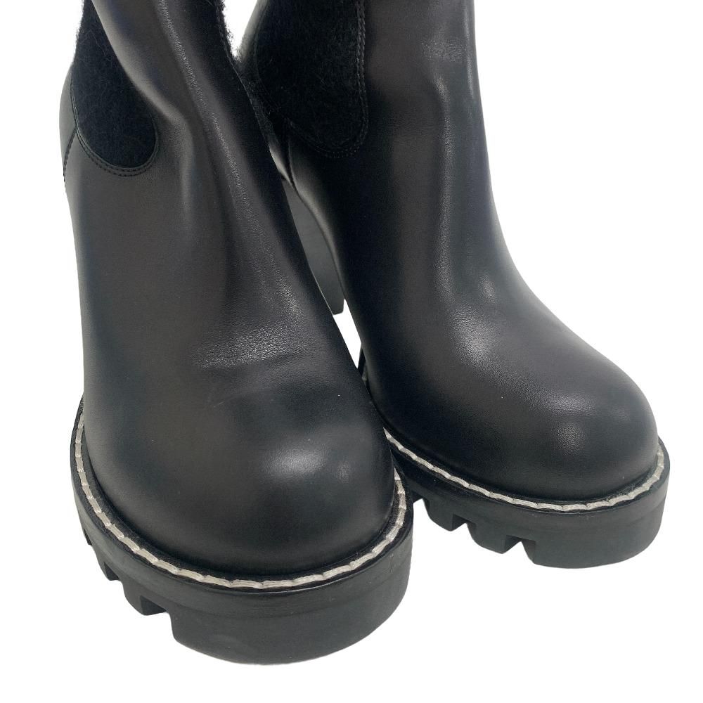 Louis Vuitton LV Bob Line Leather Boots Black — view 4