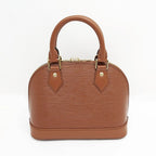 Louis Vuitton Alma BB Epi Zippy Handbag Tan Brown — view 2