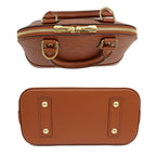 Louis Vuitton Alma BB Epi Zippy Handbag Tan Brown — view 5
