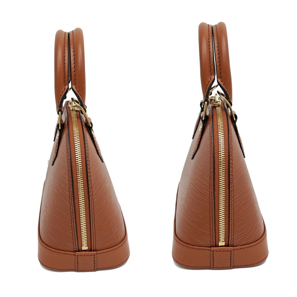 Louis Vuitton Alma BB Epi Zippy Handbag Tan Brown — view 4