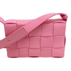 Bottega Veneta Cassette Leather Shoulder Bag Pink