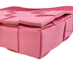 Bottega Veneta Cassette Leather Shoulder Bag Pink — view 3