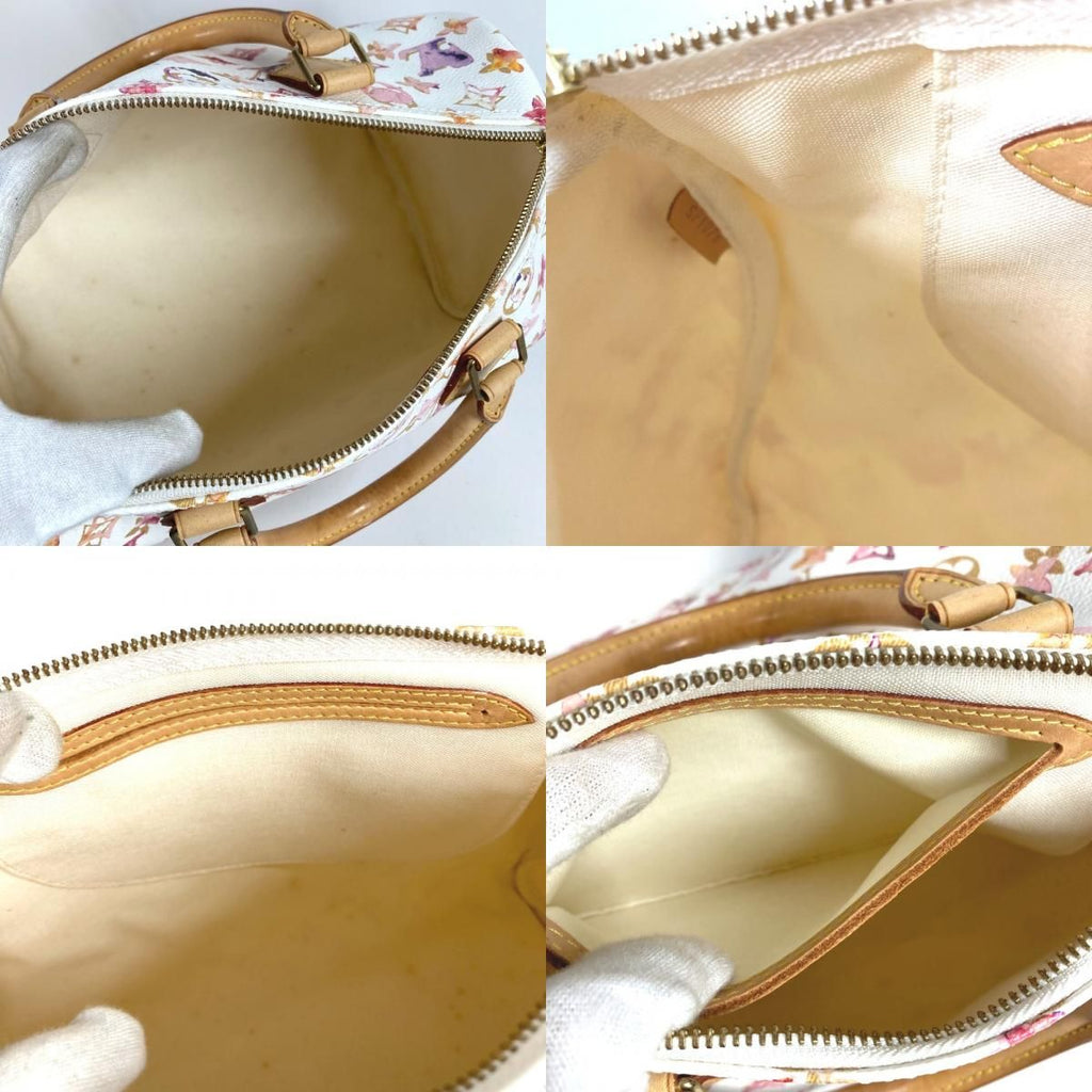 Louis Vuitton Handbag Speedy 30 White — view 8
