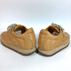 Hermes Sneakers Quick Logo Stitch Leather Beige — view 7