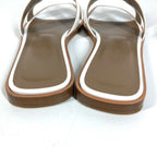 Hermes Sandals Oran Logo Leather White — view 6