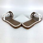 Hermes Sandals Oran Logo Leather White — view 8