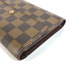 Louis Vuitton Trifold Wallet Porte Tresor Loue Tuy Papier Damier Canvas Ebene — view 3