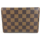 Louis Vuitton Trifold Wallet Porte Tresor Loue Tuy Papier Damier Canvas Ebene — view 2