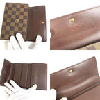 Louis Vuitton Trifold Wallet Porte Tresor Loue Tuy Papier Damier Canvas Ebene — view 8