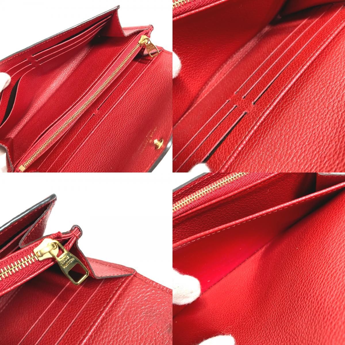 Louis Vuitton Wallet Portefeuille Sarah Monogram Empreinte Leather — view 8