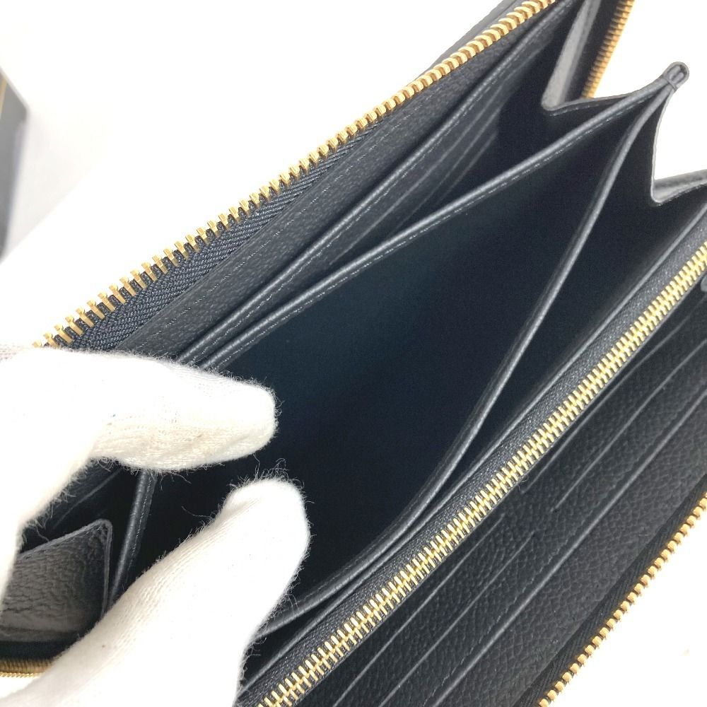 Louis Vuitton Wallet Zippy Monogram Empreinte Leather Noir Black — view 7