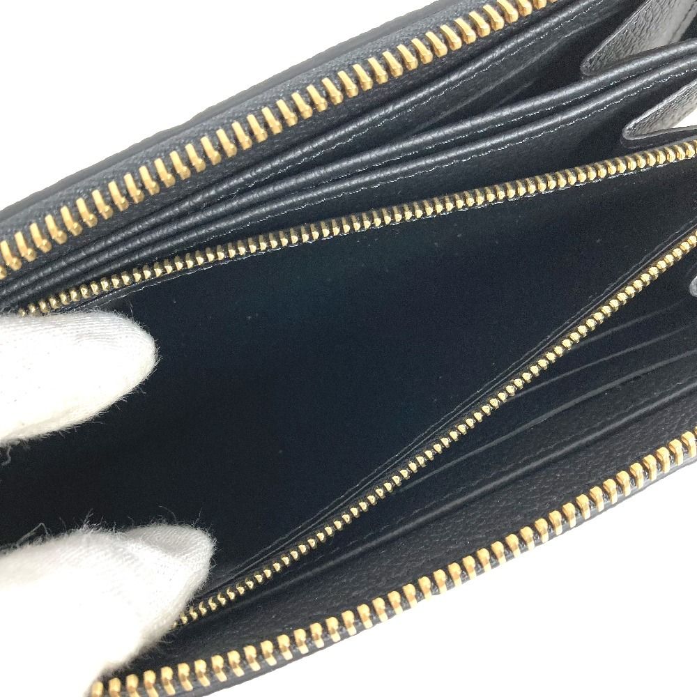 Louis Vuitton Wallet Zippy Monogram Empreinte Leather Noir Black — view 3