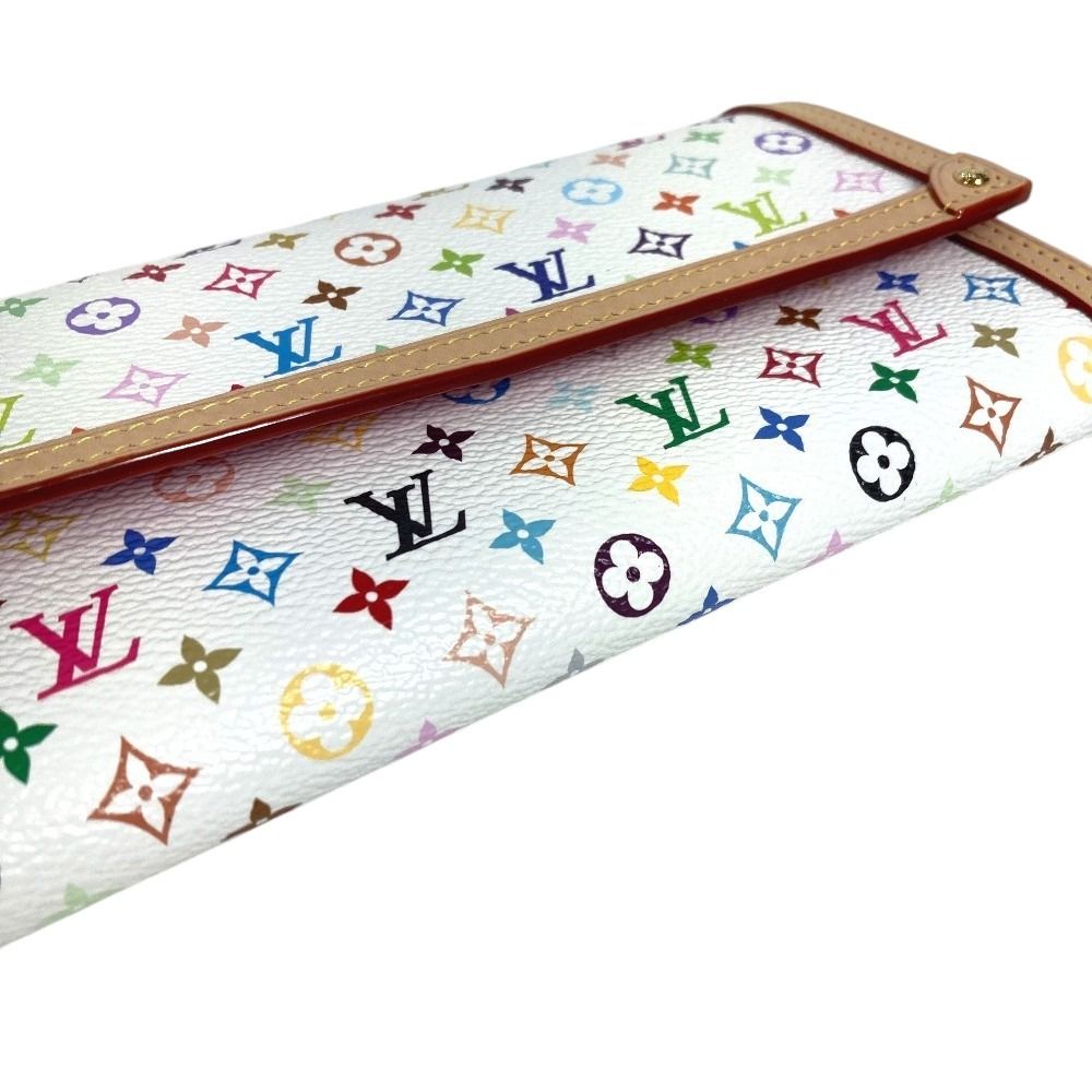 Louis Vuitton Wallet Portefeuille Sarah NM Monogram Multicolor Canvas Blanc — view 6