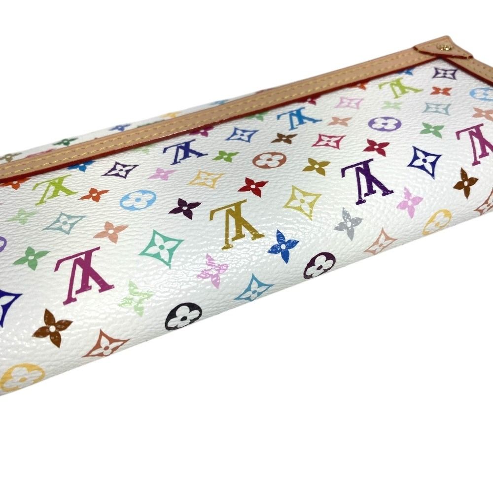 Louis Vuitton Wallet Portefeuille Sarah NM Monogram Multicolor Canvas Blanc — view 8