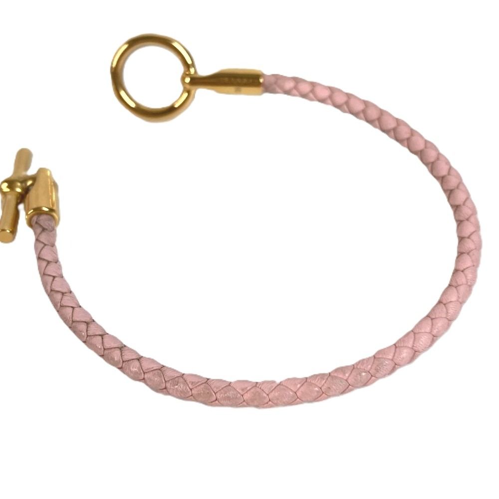 Hermes Bracelet Glenan Leather Light Pink — view 3