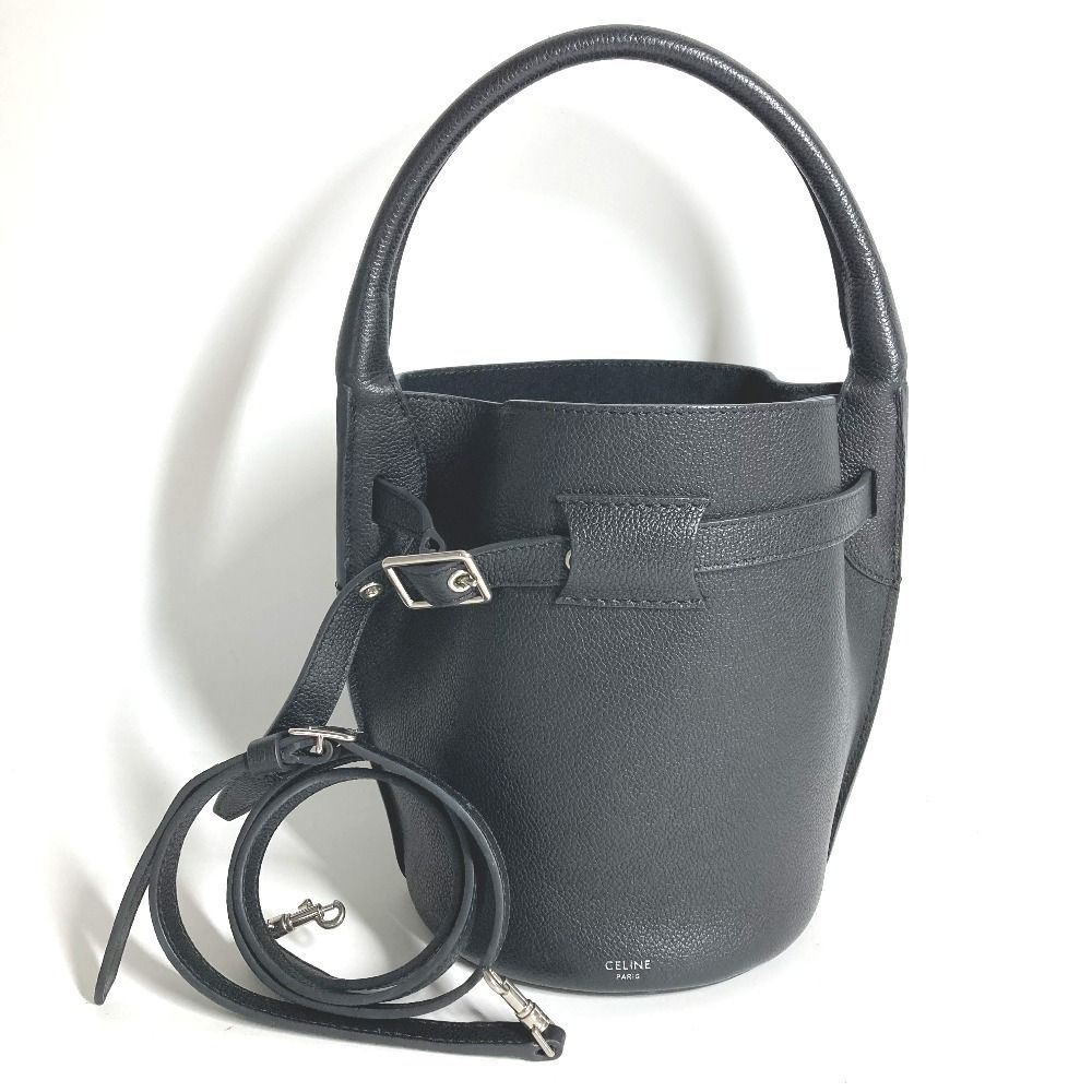 Celine Handbag Big Bag Nano Bucket Leather Black