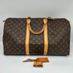 Louis Vuitton Monogram Keepall 50 Cadena