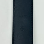 Louis Vuitton Ceinture Anagram Belt Leather Noir Black Silver — view 8